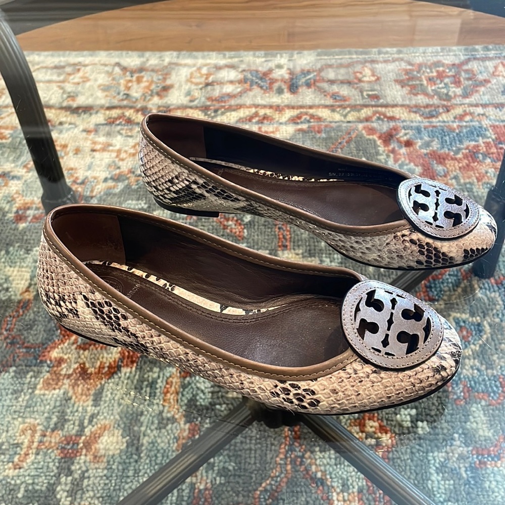 Tory Burch Louisa Python Flats - image 4
